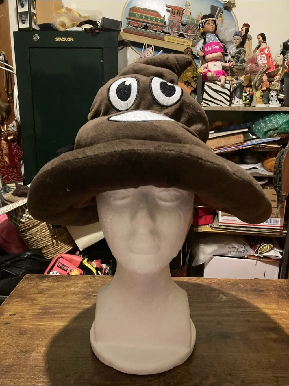 Rhode Island Novelty brown emotion poop hat
